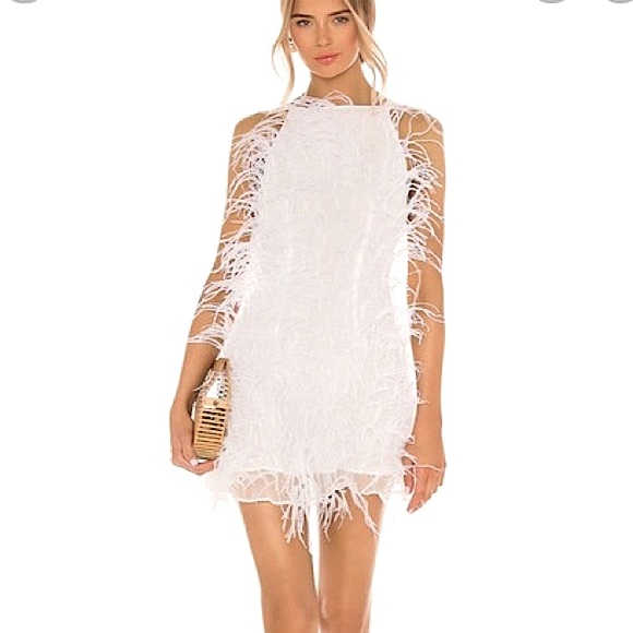 cult gaia Dresses & Skirts - Cult Gaia Shannon Feather Dress
